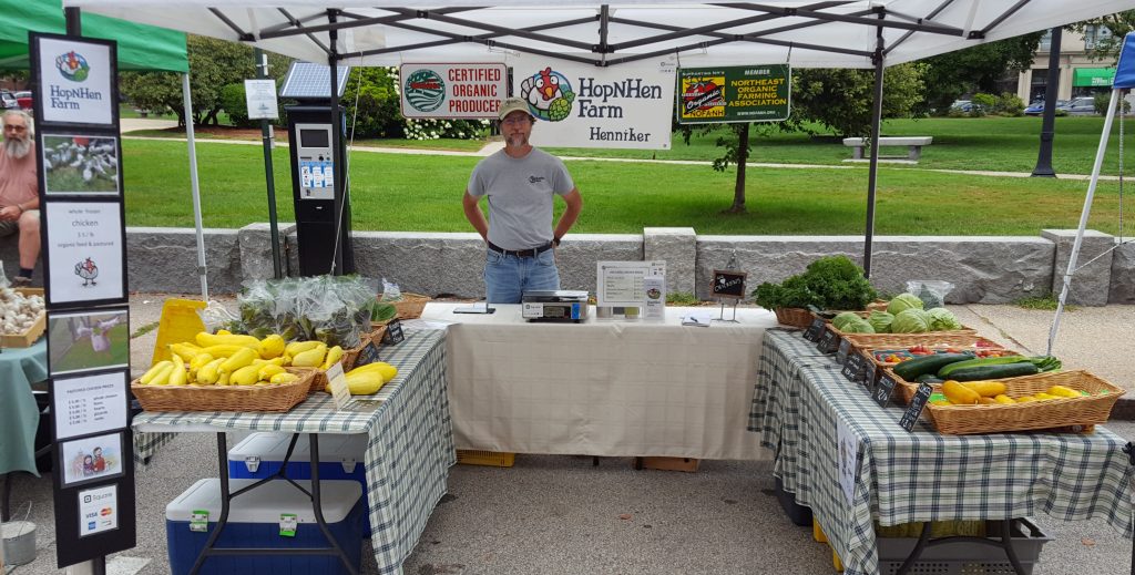 Our farmers market booth