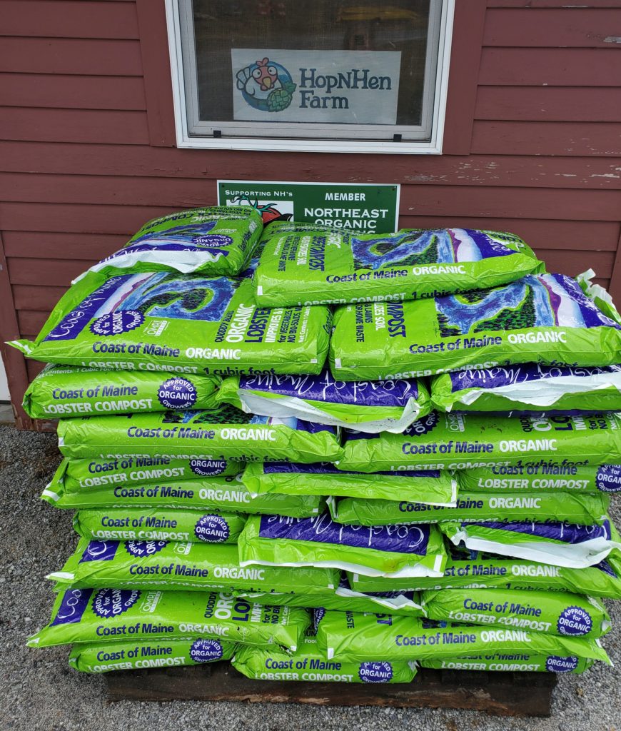 pallet of 51 bags of organic compost